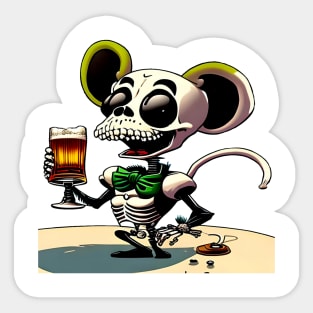 Skeleton mouse Sticker